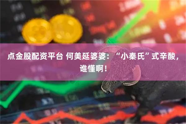 点金股配资平台 何美延婆婆：“小秦氏”式辛酸，谁懂啊！