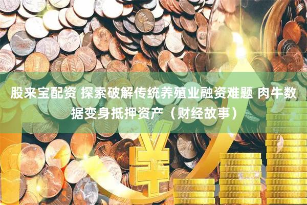 股来宝配资 探索破解传统养殖业融资难题 肉牛数据变身抵押资产（财经故事）